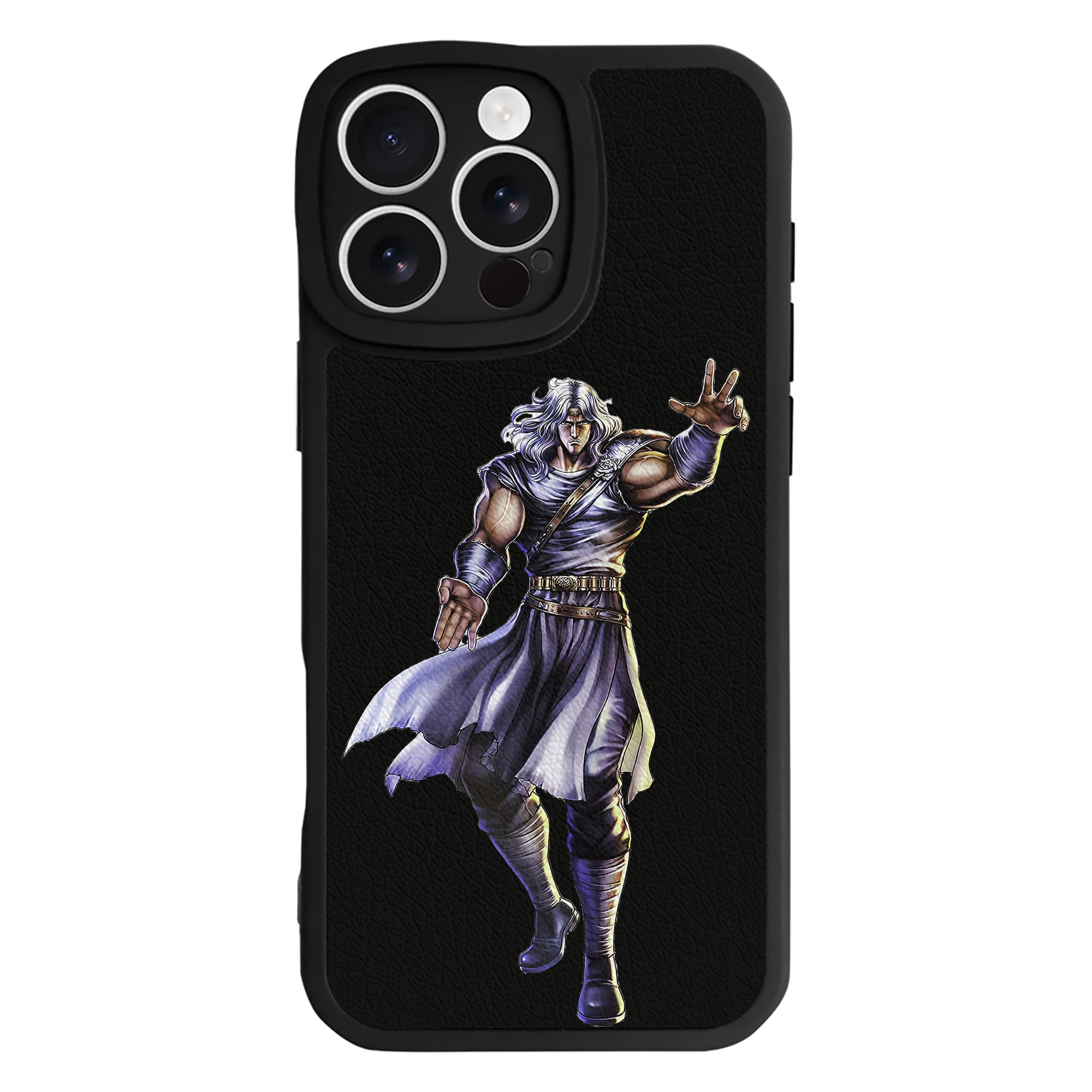 （画像用） 北斗の拳 Fist of the North Star 【iPhone 16シリーズ対応】シリコンスマホケース（レザー調） 材質：シリコン